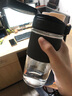 私家良品（cica） 玻璃水杯男女泡茶杯茶水分离办公室咖啡杯便携高颜值水杯子夏季 象牙黑-（直饮款+带茶隔） 460ml 实拍图