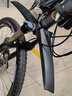 西骑者（WestBiking）自行车挡泥板山地车前后挡雨水板26寸加长快拆挡泥 黑色 实拍图