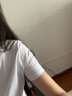 艾路丝婷夏装新款T恤女短袖上衣韩版修身体恤TX3560 黑色V领 M 实拍图