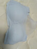 Carey Kay无痕运动内衣女无钢圈聚拢乳胶文胸小胸收副乳美背心式胸罩薄款 浅蓝色-背心款 L (36) 适合100斤-120斤 实拍图