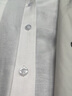 凡品丹尼（FANPINDANNI）衬衫男春秋季休闲白色长袖衬衣男士修身免烫牛津纺商务男装 灰色+白色【常规2件装】 2XL 码（140-160斤） 实拍图