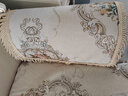 索菲娜 沙发垫坐垫防滑皮沙发专用垫子欧式沙发套保护罩 YZ艾莲裙边款-米色(雪尼尔) 流苏扶手巾50*60cm 一片# 实拍图