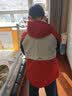 探路者（TOREAD）男女童冲锋夹克  秋冬款童装儿童保暖防风外套QABBBL95248 朱雀红本白水手蓝 160 实拍图