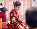 枝己丝绒秀禾服新娘婚纱2025新款结婚礼服中式嫁衣古装敬酒服婚服 丝绒1111 M 实拍图