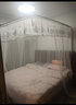 韩眠家纺蚊帐家用1.8米床三开门加粗加厚不锈钢U型伸缩支架加密帐纱 夏语-白色 1.8*2.2米-32mm加粗支架 实拍图