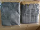 诺罗 窗帘成品简约现代拼色遮光卧室客厅落地北欧美式黄蓝拼接 黄蓝拼接普通挂钩 宽1.5米*高2米/1片 实拍图
