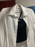 美洋（MEIYANG）【免熨系列】立体剪裁衬衫女 宽松长袖春秋白衬衣 白色 S 实拍图
