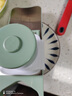 目可家用土豆丝切丝器不锈钢多功能厨房大蒜萝卜切菜切片机擦刨丝WT 六刀版-绿色（送护手器） 实拍图