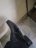 沙驰（SATCHI）男鞋一脚蹬商务休闲皮鞋通勤正装皮鞋轻便透气男士羊皮皮鞋 黑色65681009Z 39 (245mm) 实拍图
