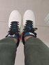 特步男鞋板鞋男运动鞋子男保暖高帮鞋新品秋男士皮面休闲鞋耐磨 米绿红 39 实拍图