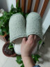 名创优品（MINISO）居家小卷毛系列男女士棉拖冬天居家室内拖鞋 浅绿色 37-38 晒单实拍图