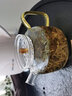 锦格玻璃茶壶泡茶壶侧把茶壶功夫茶具耐高温加厚茶壶过滤耐热全玻璃壶 玻璃小壶H21黄大号：400ML 实拍图