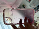 范塔希 ins小众晕染苹果14手机壳iphone13promax硅胶12软壳14pro情侣防摔女款 粉色晕染线条 夜光壳 iPhone14 Plus 实拍图