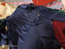 啄木鸟（TUCANO）冰丝长袖t恤男翻领POLO体恤衫中年宽松秋衣免烫爸爸装男打底上衣 蓝色 3XL (185) 建于一165-180斤 实拍图