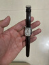 积优（JEAYOU）浪琴名匠表带真皮优原装手表带男士代用浪琴八针月相四针康卡斯博雅律雅瑰丽女先行者优原厂牛皮 【白线】棕色 表耳14mm，表扣14mm 不配扣 实拍图