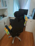奥伦福特 电脑椅办公椅子电竞椅家用人体工学椅老板椅主播靠背椅皮革转椅 创意工学椅-黑色+搁脚 实拍图