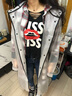 舒全  定制LOGO成人连体风衣款雨衣男女时尚长款徒步垂钓透明加厚雨披 白色 XL 实拍图