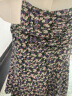 艾诺丝雅诗商场同款春秋新款抽褶设计碎花下垂感鱼尾裙半身裙10313539 粉紫花 M 晒单实拍图