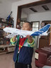 儿童超大号空中巴士玩具飞机小孩男孩惯性滑行仿真a380客机模型 滴血亏本70厘米促销 实拍图
