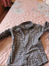 诺贝尔保罗（NOBOLPAUL）保罗纯棉格子衬衫男长袖秋季商务休闲中青年男装全棉磨毛衬衣 M6877 深蓝黄格 39 晒单实拍图