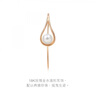 周生生七夕礼物18K金水滴形单边耳钉Daily Luxe Akoya珍珠耳90033E定价 实拍图