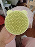 贝得力宝宝洗头刷 硅胶去头垢 宝宝洗头神器 幼儿清洁刷沐浴洗发刷 大号青柠绿 实拍图