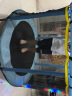 曼迪卡威（Mdikawe）蹦蹦床室内家用儿童宝宝弹跳跳床小孩玩具成人健身带护网 扶手款蓝/直径1.4M/承重700斤 加厚护网/吸盘静音防滑腿 实拍图