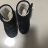 哈比熊童鞋儿童雪地靴男童靴子加绒棉鞋女童短靴AW7089 黑色28码 实拍图