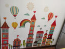 其乐 大型儿童房卧室卡通城堡装饰品墙贴纸幼儿园可爱建筑自粘贴墙纸贴画 MM8009+MM8010-4拼（选超大） 超大 实拍图