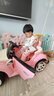 贝比佳儿童电动车四轮可坐儿童电动汽车儿童汽车可坐人儿童玩具车可坐人 顶配公主粉|双电双驱+皮座+遥控+独立摇摆 实拍图