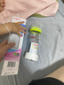 贝亲（Pigeon）宽口径玻璃奶瓶 新生儿自然实感硅橡胶护层彩绘奶瓶 240ml L奶嘴6-9月 实拍图