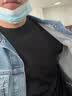 恒源祥可机洗羊毛衫男士秋冬薄款毛衣针织衫打底衫 黑色 175 实拍图