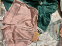 美标6A级真丝睡衣女春夏长袖印花100%桑蚕丝绸家居服可外穿两件套装秋 白色 M (160) 实拍图