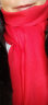欧迪鸟品牌围巾女秋冬新品纯色百搭单色礼品年会羊绒流苏大红围巾 赠品颜色随机 200cm 晒单实拍图