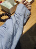 无印良品 MUJI 男式 水洗 牛津 纽扣领衬衫 ACA01C1A 长袖休闲百搭衬衫 萨克森蓝 L 实拍图