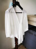HKWZ搭配吊带裙子的小坎肩雪纺夏天女款小披肩春夏季短款女士外搭百搭 白色 XL（116-140斤） 实拍图