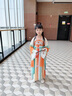 爱宝适儿童汉服六一女童夏装中国风古装女孩儿童节礼物汉服唐装连衣裙 风鸢纱裙 150 码【建议身高140-150cm】 实拍图