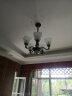 藤源 全铜美式吊灯客厅灯卧室餐厅吊灯黑色简约大气家用灯具 黑擦金色5头 直径60*高43CM 实拍图