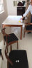 骄兰诗雅现代简约大理石餐桌家用小户型实木餐桌椅组合长方形岩板西餐饭桌 胡桃色实木餐桌(花纹备注)普通款 1.4米1桌4椅 实拍图