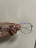 依视路（ESSILOR） 新款商务男镜架时尚镜框女配依视路镜片近视定制眼镜网上配镜 金属-全框-2007BK-黑色 镜框+依视路A4防蓝光1.60现片 实拍图