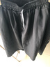 轩莱雅（XUANLAIYA）冰丝短裤男士夏季时尚宽松直筒中裤速干弹力松紧运动沙滩五分裤男 黑色+灰色【两条装】 5XL 实拍图