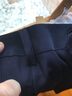 峰皓中老年宽松西裤男士双褶西服裤商务高腰男裤子爸爸西装裤夏季薄款 360#藏蓝 34 码/(2尺7腰围) 实拍图