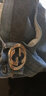 GUCCI 古驰 Gucci腰带 男士经典双G金属板扣式休闲皮带腰带 黑灰色 411924 KGDHX 8449 95(建议腰围91-99CM) 实拍图