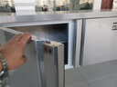 劲福商用冷冻冷藏保鲜工作台酒店厨房冰柜蔬果操作台保鲜柜不锈钢冰箱鲜肉冷冻柜奶茶店设备卧式水吧 1.5m*0.6m*0.8m（层架另购） 冷冻款 实拍图