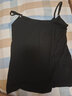 恒源祥吊带背心女士莫代尔夏季新款修身可外穿背心无袖纯色运动内搭性感 纯黑 2XL /175 实拍图