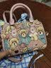 小熊依恋女包布艺织花通勤波士顿手提包时尚单肩斜跨包女小包包情人节礼物 实拍图