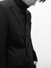 罗蒙西服套装男双排扣休闲复古男士西装外套修身结婚新郎礼服男装 实拍图