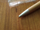 日本uni三菱圆珠笔SS-1015/1025天然百年木材笔杆油性笔0.7mm商务办公签字笔 SS-1015原色 (粗杆) 实拍图