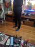 越奥（yueao）运动裤男宽松速干夏天休闲长裤夏季健身裤直筒田径训练裤跑步裤子 A103黑深灰 3XL码身高180-185cm体重75-80kg 实拍图