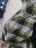 唐狮（TonLion）2024格子衬衫女宽松长袖休闲衬衣百搭通勤上衣 棕色 S 实拍图